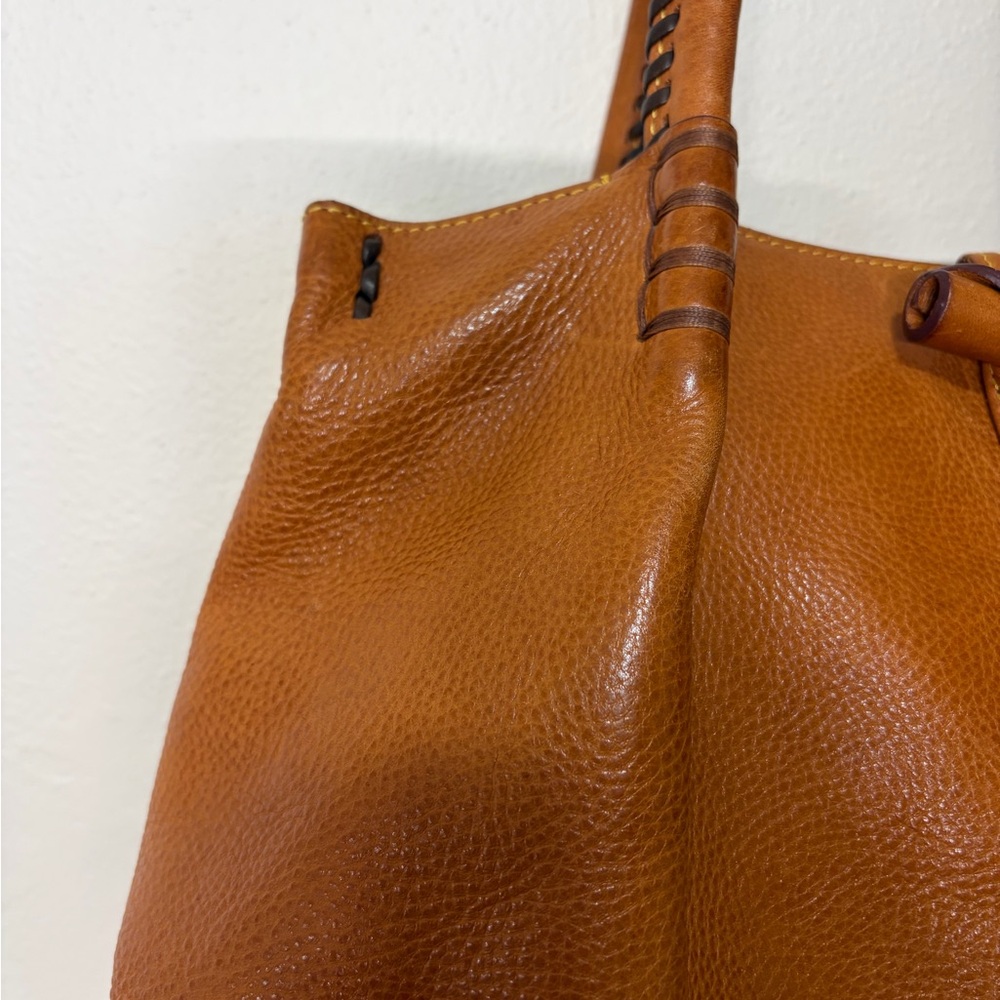 Vintage Dooney & Bourke Florentine Leather Double Handle Toggle Bag - Picture 6 of 15